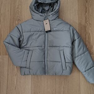 Nike Kids Gray Puffer Jacket